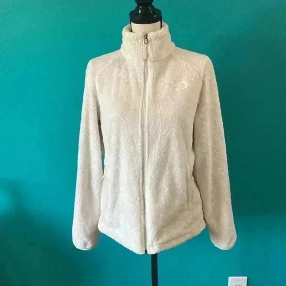 The north face white fuzzy osito jacket in size medium - Picture 4 of 8